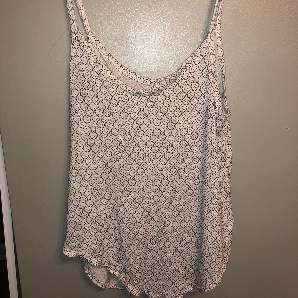 White and blue Sun and sand tank top